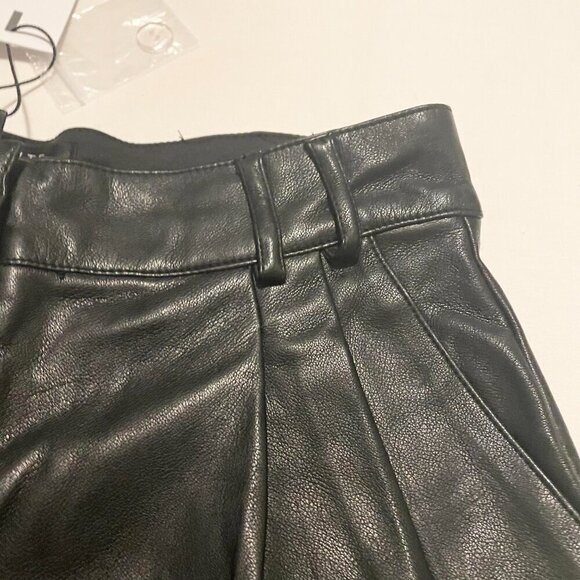 Dynamite Faux Leather Jet Black Shorts Womens Size Small - Picture 4 of 16